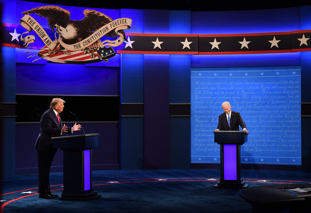 Biden y Trump en el debate de 2020. / Kevin Dietsch-Pool