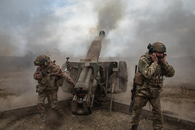 Militares tras un ataque. EP / Mykhaylo Palinchak