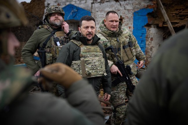 El presidente ucraniano, Volodimir Zelenski, con ropa militar. EP / Archivo