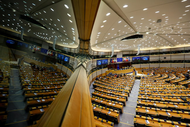 Imagen de archivo del Parlamento Europeo durante un debate. / OLIVIER HOSLET