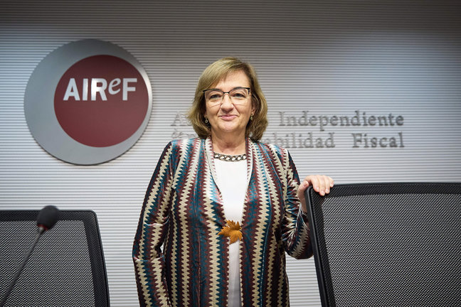 La presidenta de la Autoridad Independiente de Responsabilidad Fiscal (AIReF), Cristina Herrero. / Jesús Hellín