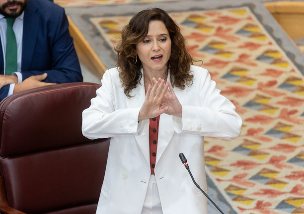 La presidenta de la Comunidad de Madrid, Isabel Díaz Ayuso. / Alerta
