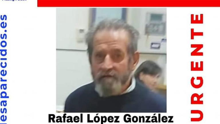 SOS Desaparecidos emite alerta urgente tras la desaparición de Rafael López González, de 70 años, en Puente Viesgo, Cantabria, el pasado 10 de mayo de 2024.