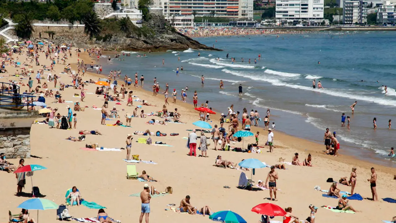La playa del Sardinero, Cantabria. / J. Ram&oacute;n