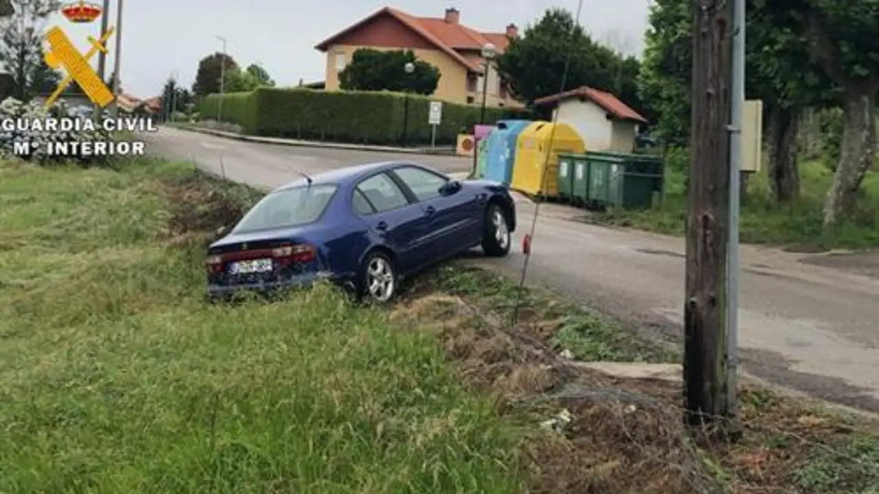 Veh&iacute;culo accidentado.