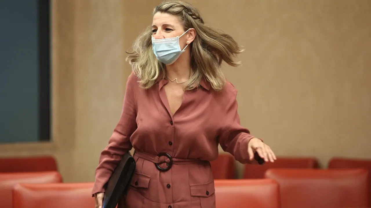 La ministra de Trabajo y Econom&iacute;a Social, Yolanda D&iacute;az