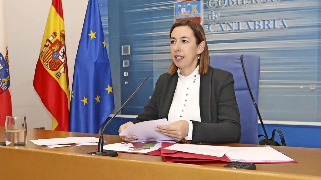 La consejera de Econom&iacute;a del Gobierno de Cantabria, Mar&iacute;a S&aacute;nchez. / Alerta