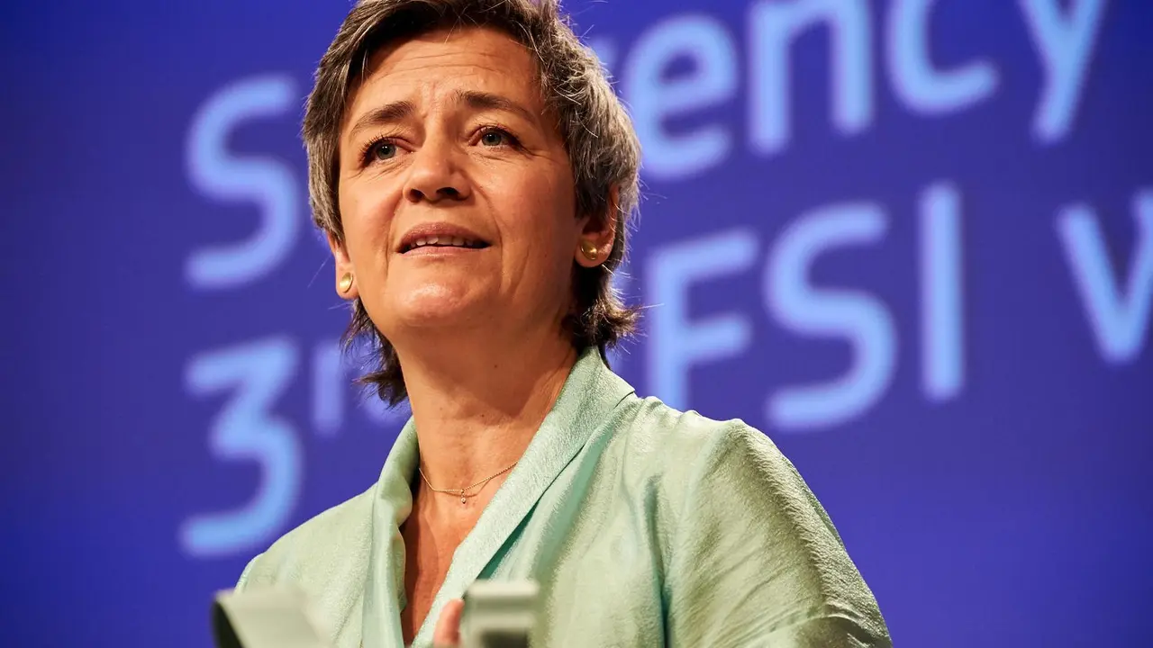 La vicepresidenta de Competencia de la Comisi&oacute;n Europea, Margrethe Vestager