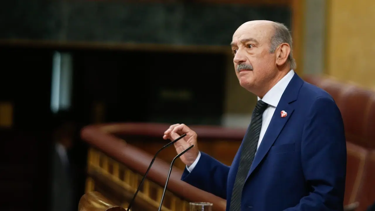 El diputado de PRC, Jos&eacute; Mar&iacute;a Maz&oacute;n, en el Pleno del Congreso