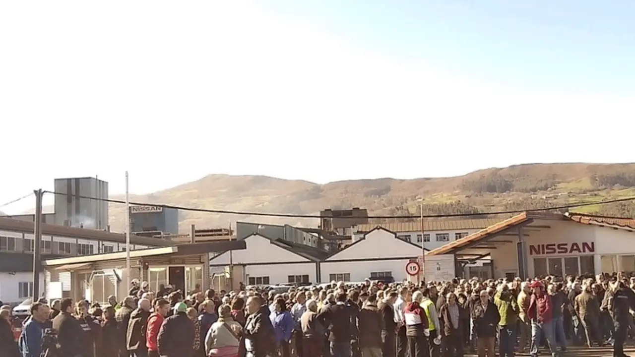 Protestas de los trabajadores de Nissan en una imagen de archivo. / ALERTA