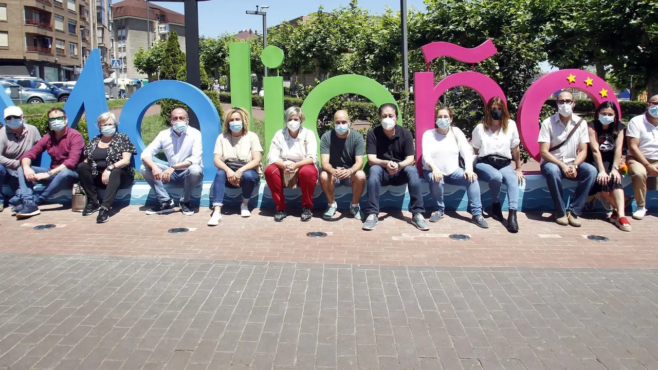 Malia&ntilde;o estrena en el Parque Lorenzo Cagigas un gran distintivo con su nombre