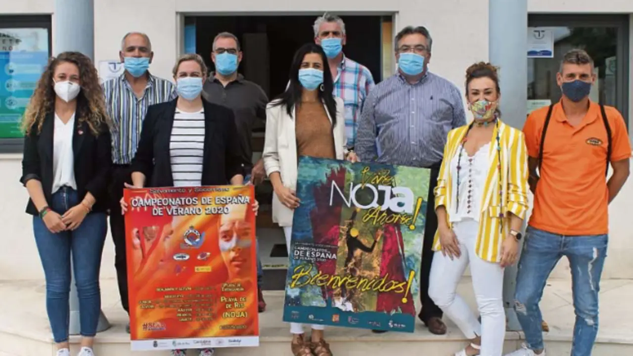 Autoridades presentes en la presentaci&oacute;n del Campeonato de Espa&ntilde;a de Salvamento y Socorrismo. / ALERTA
