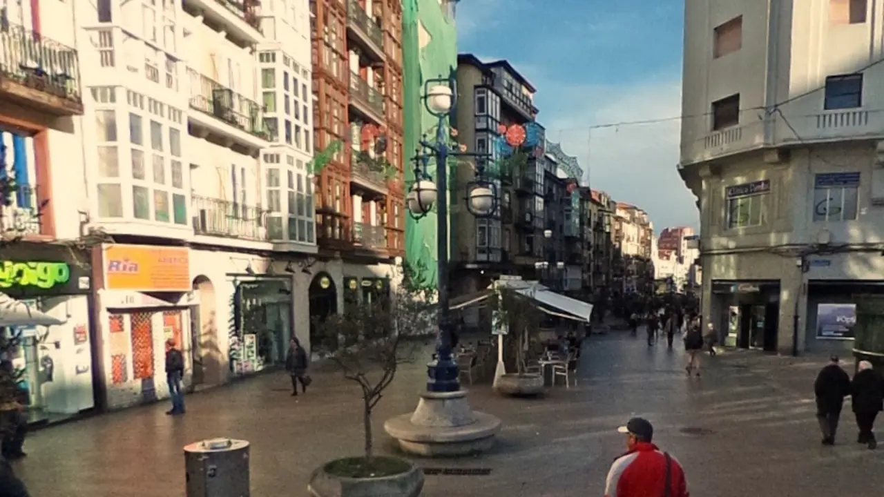 Calle Burgos en Santander.