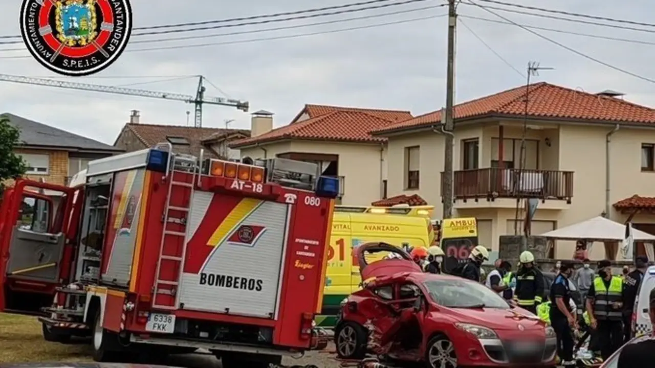 Accidente rotonda Corb&aacute;n.