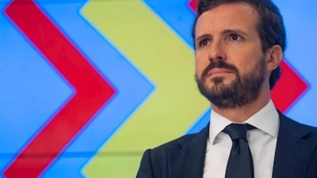 El l&iacute;der del PP, Pablo Casado, preside una reuni&oacute;n del comit&eacute; de direcci&oacute;n de su partido en Madrid. - DAVID MUDARRA (PP) - Archivo