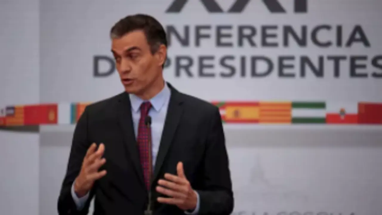 El presidente del Gobierno, Pedro S&aacute;nchez, interviene en la XXI Conferencia de Presidentes. - Alberto Ruiz - Europa Press