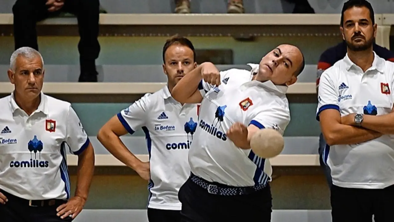 Alfonso D&iacute;az, Vicente Diego, H&eacute;ctor Salm&oacute;n e Ignacio Migoya, en el tiro. / harDY