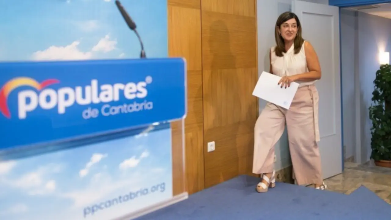 La presidenta del PP, Mar&iacute;a Jos&eacute; S&aacute;enz de Buruaga.