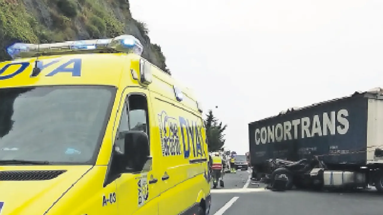Momento despu&eacute;s del accidente.