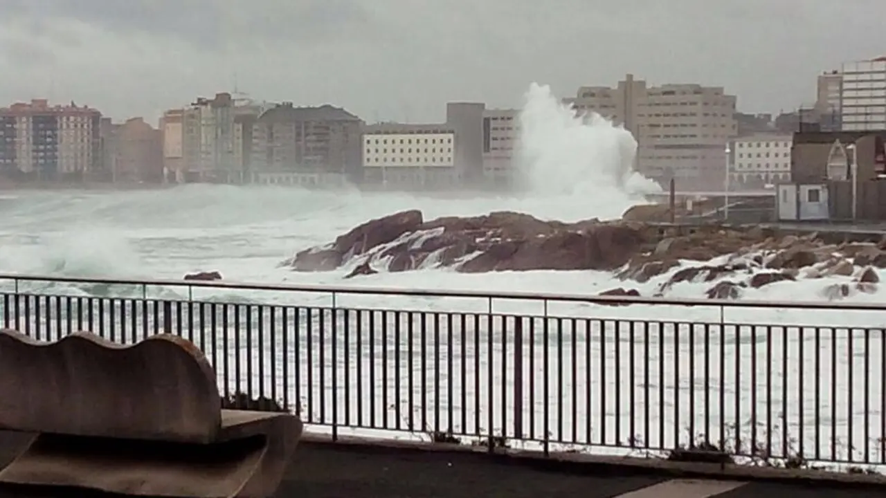 Oleaje en A Coru&ntilde;a