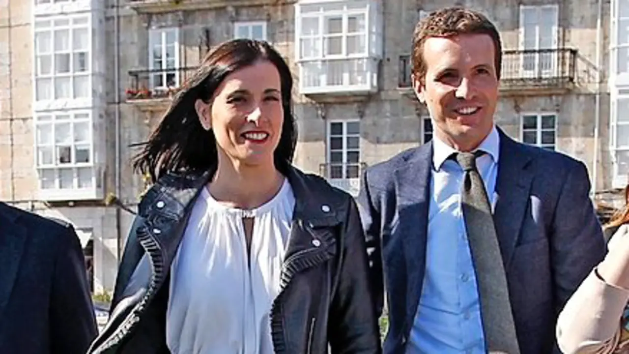 Gema Igual y Pablo Casado en su &uacute;ltima visita a Santander. / ALERTA