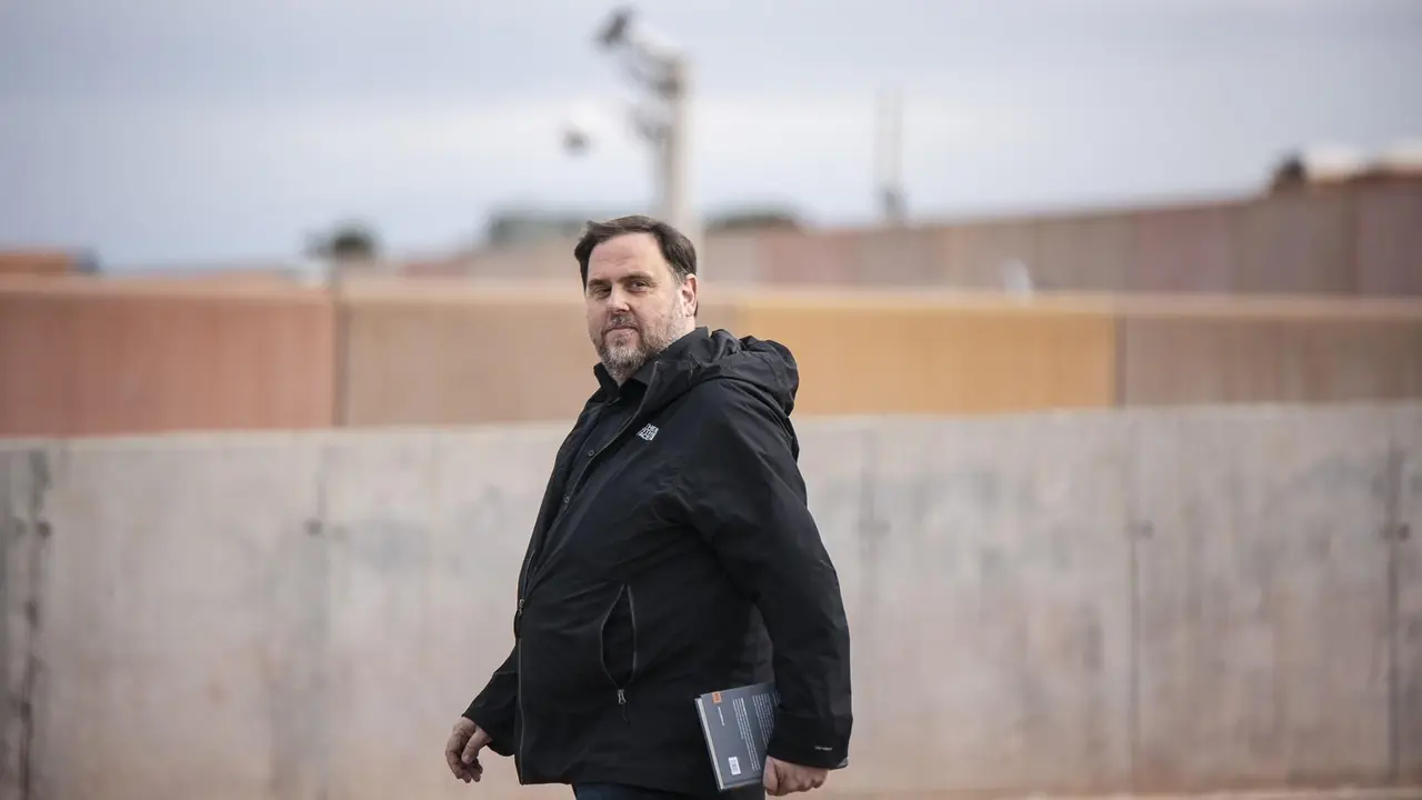 El exvicepresidente de la Generalitat Oriol Junqueras, en su primera salida de Lledoners. EFE/Susanna S&aacute;ez/Archivo