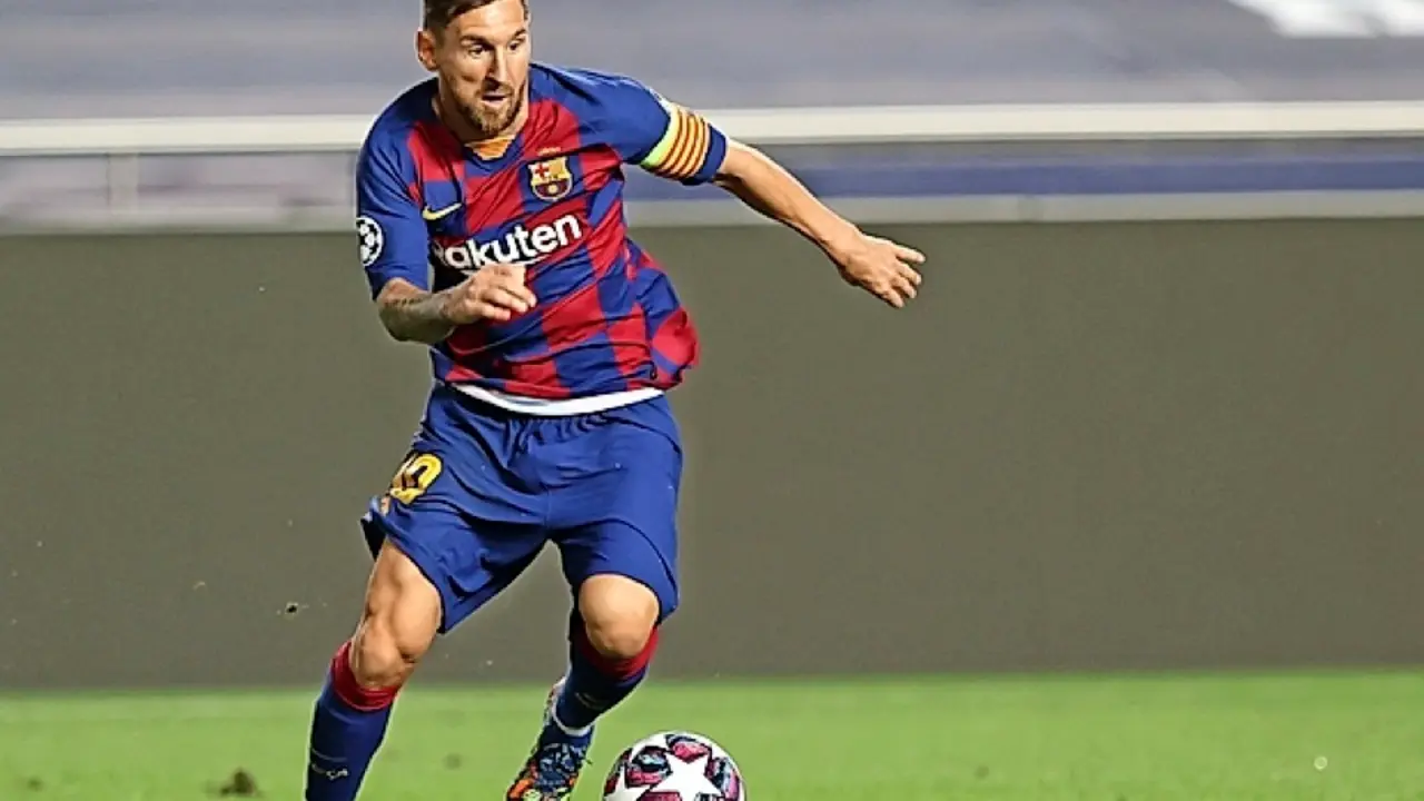 Lionel Messi, durante el partido de la Liga de Campeones frente al Bayern M&uuml;nich. / EFE