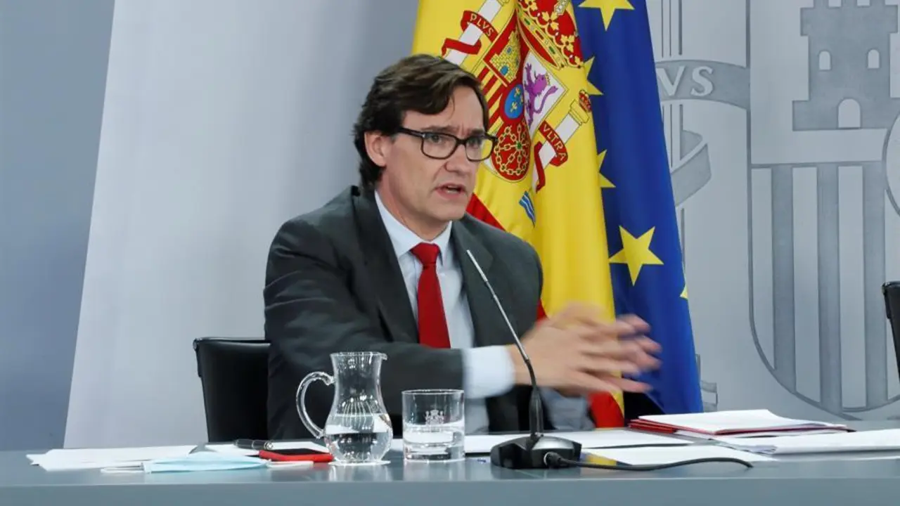 El ministro de Sanidad, Salvador Illa, comparecer&aacute; en la ma&ntilde;ana de este viernes. / EFE