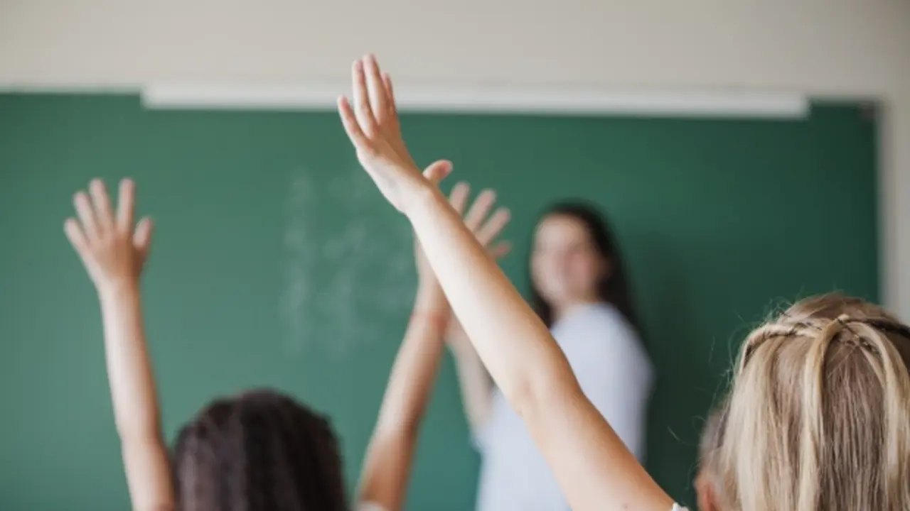 Alumnos en un aula.