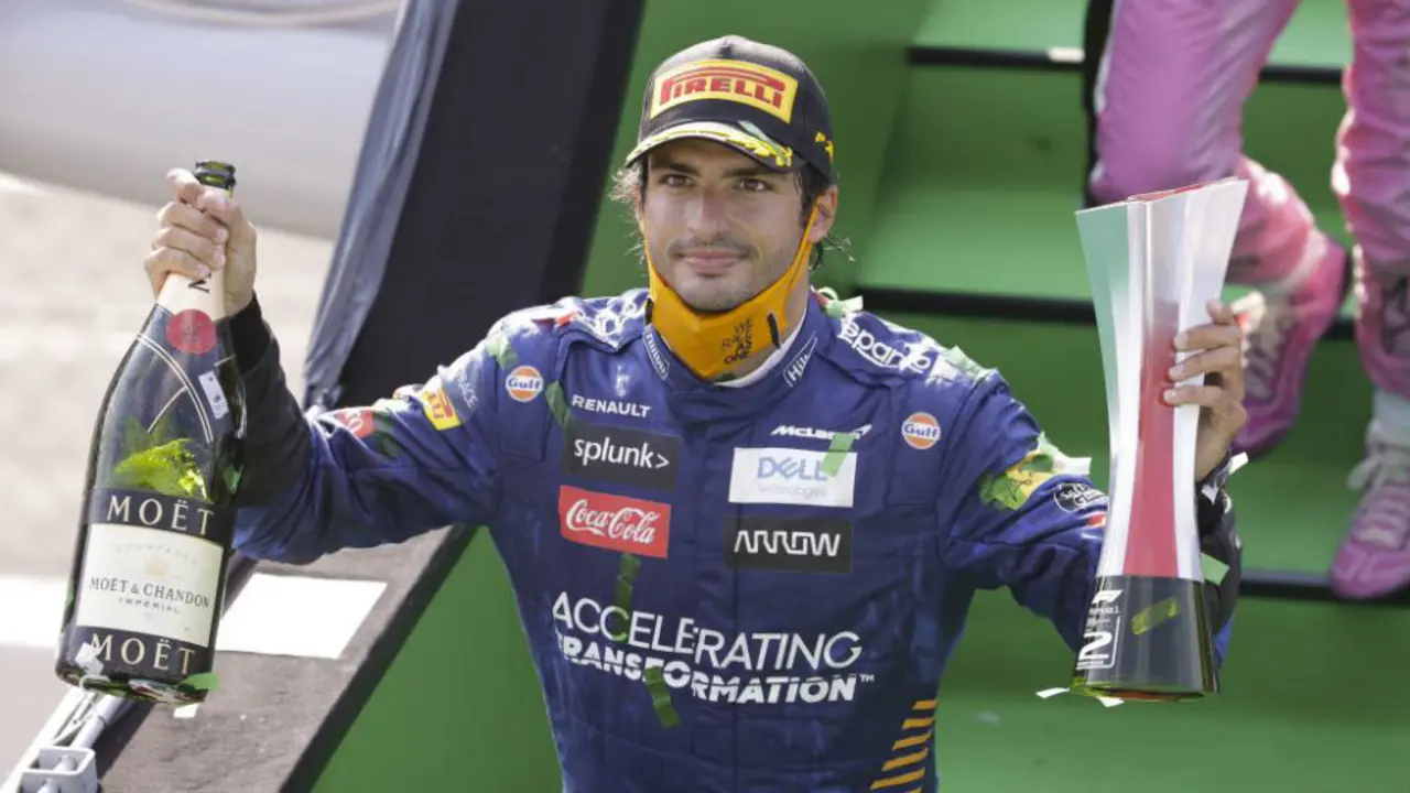El espa&ntilde;ol Carlos Sainz (McLaren) acab&oacute; segundo este domingo el Gran Premio de Italia.