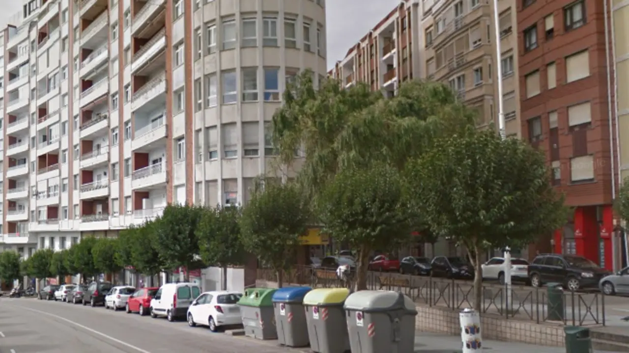 Basuras situadas en la calle Castelar de Santander. / ALERTA