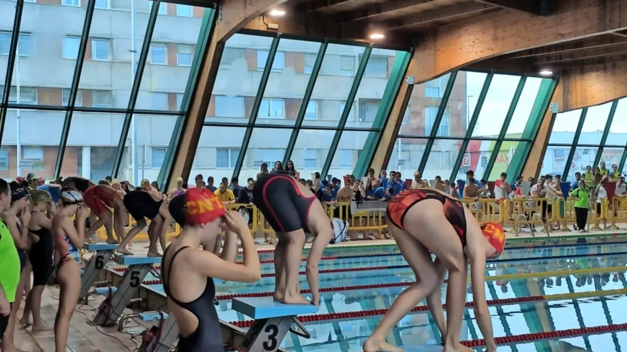 Prueba de nataci&oacute;n de la Liga Escolar de la temporada pasada. / alerta