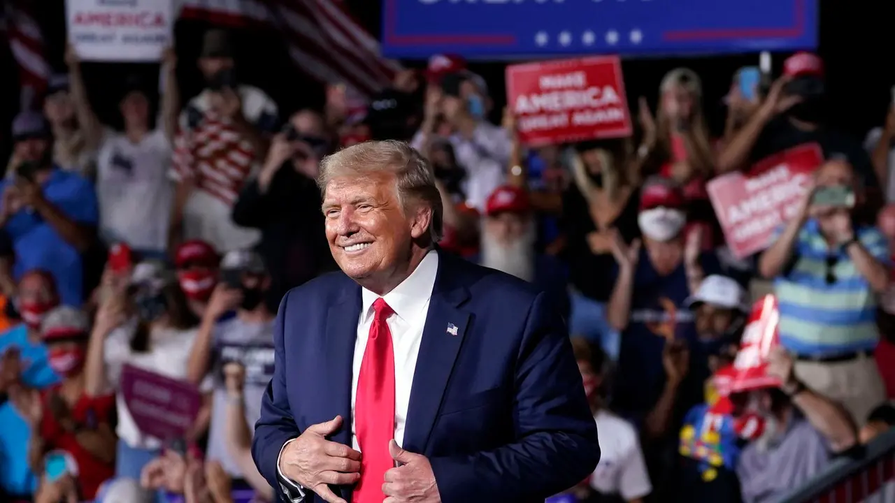 El presidente de Estados Unidos, Donald Trump, en un mitin en Winston-Salem, en Carolina del Norte, el pasado 8 de septiembre.