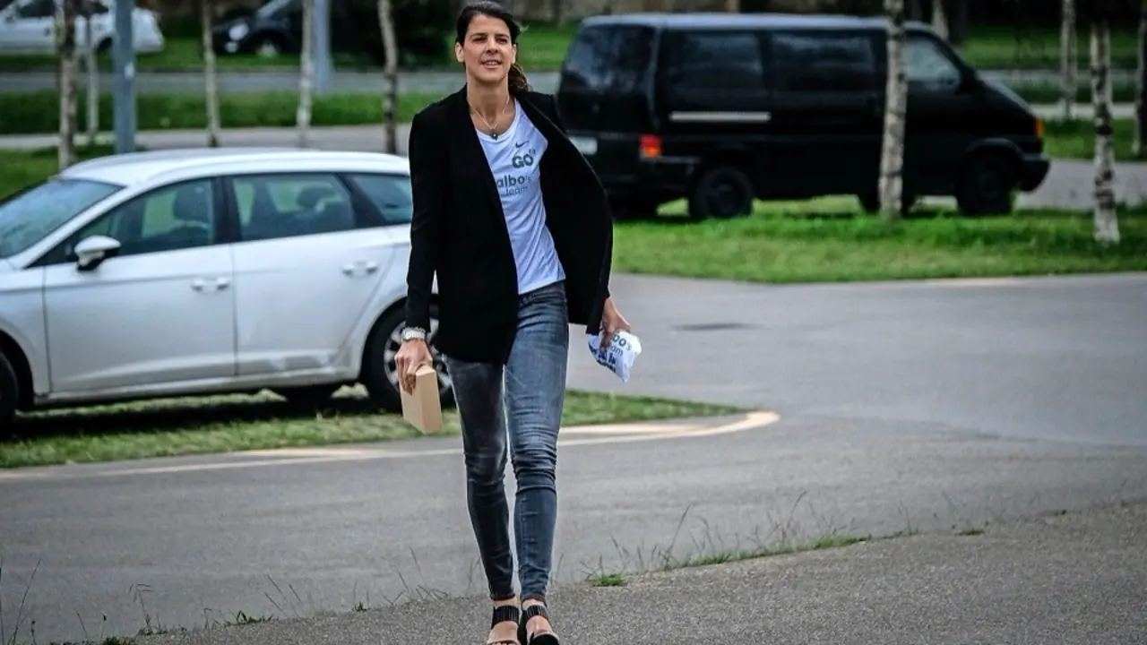Ruth Beitia, el d&iacute;a del anuncio de su retirada. / alerta