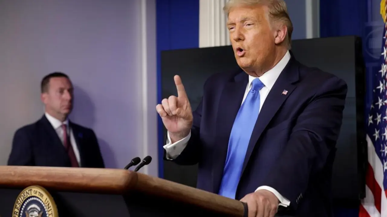 En la imagen, el presidente de EE.UU., Donald Trump. EFE/EPA/Yuri Gripas/Archivo