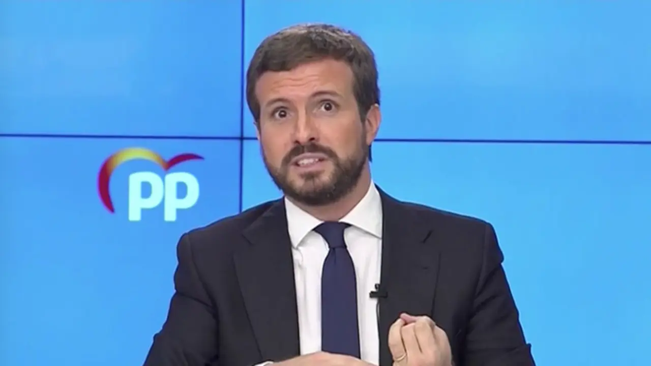 El presidente del Partido Popular, Pablo Casado.