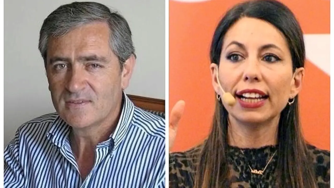 El alcalde de Suances Andr&eacute;s Ruiz Moya y la portavoz de Cs, Ruth P&eacute;rez. / alerta