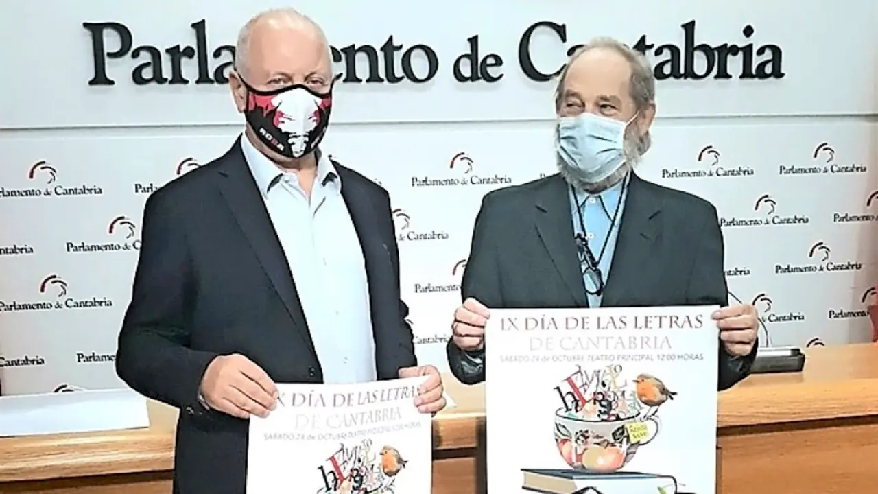 El alcalde de Reinosa y el presidente de la SCE en la presentaci&oacute;n. / ALERTA