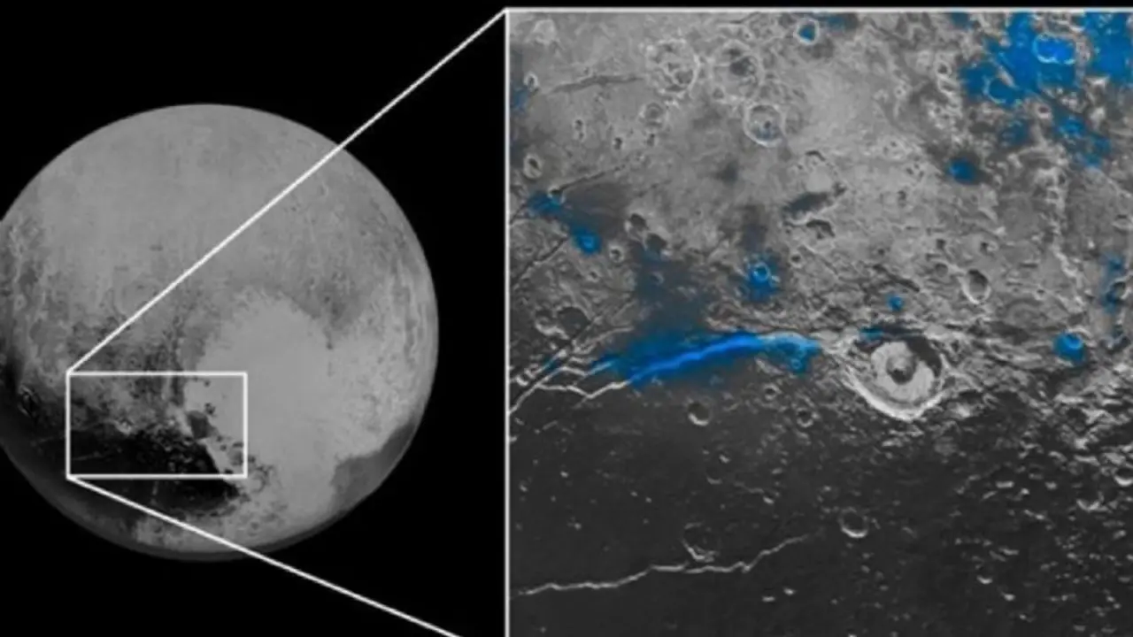 Las reservas de agua detectadas en la Luna. / Foto: rtve.es