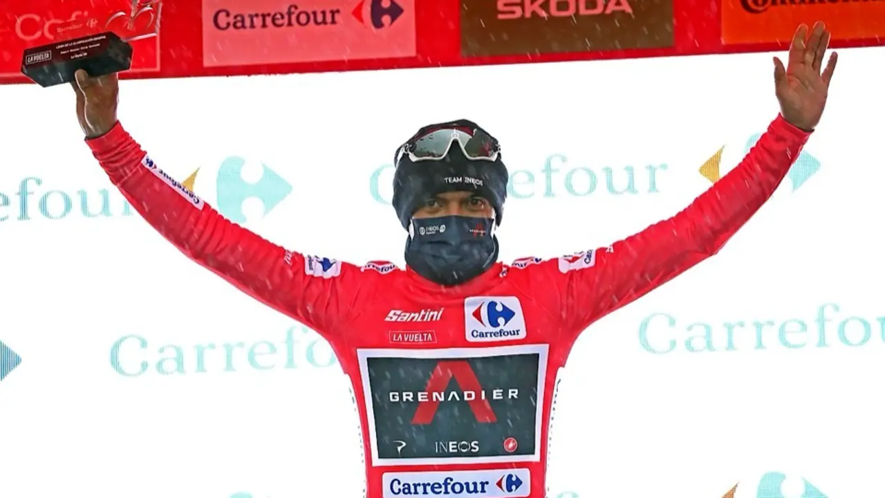 Richard Carapaz, l&iacute;der de la Vuelta a Espa&ntilde;a. / EFE