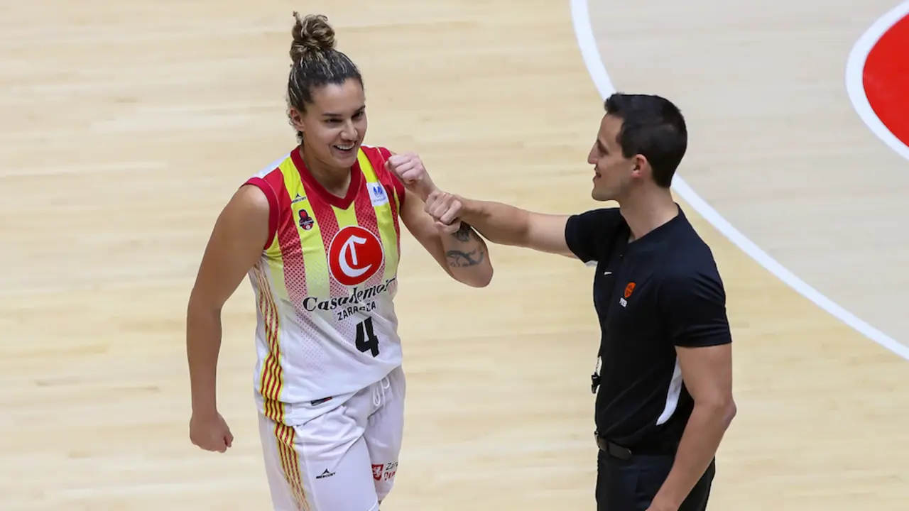 La jugadora c&aacute;ntabra del Casademont Zaragoza, Laura Nicholls. / EUROPA PRESS