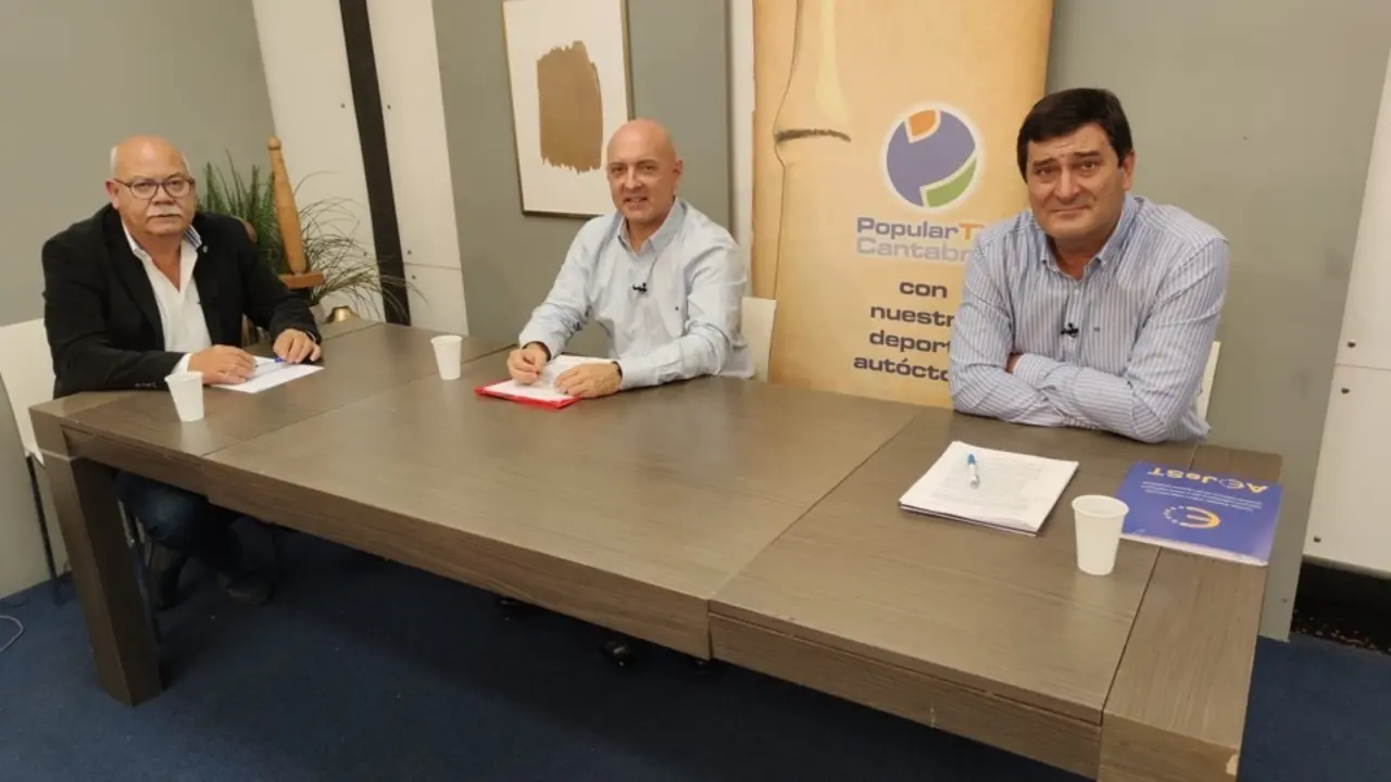 Jos&eacute; Mar&iacute;a &Aacute;lvarez Ahijado, Norberto Ortiz y Paulino Pinta. / F. M. G.