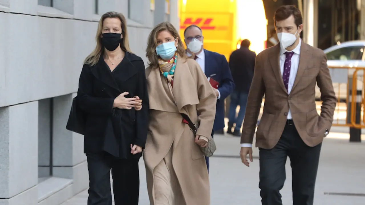 Rosal&iacute;a Iglesias, mujer de B&aacute;rcenas, llega a la Audiencia Nacional, para recoger la ejecutoria de su entrada en prisi&oacute;n. / E. PRESS