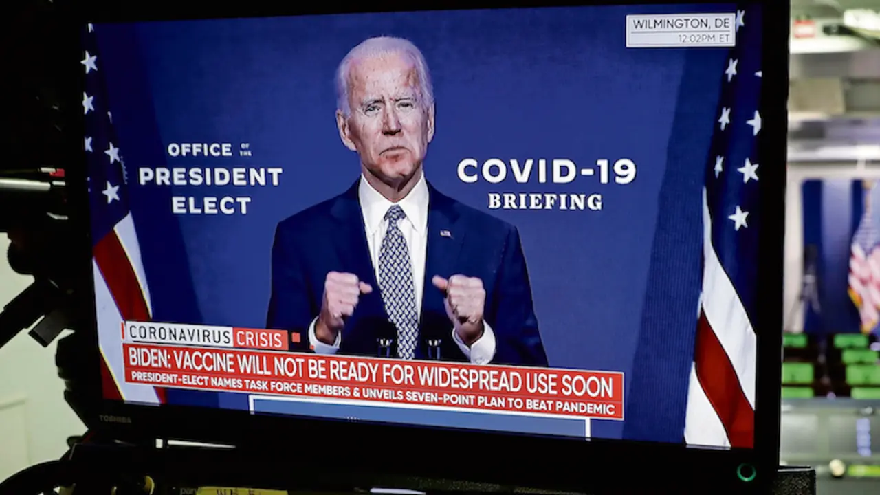 Joe Biden durante un discurso en la Casa Blanca. / YURI GRIPAS