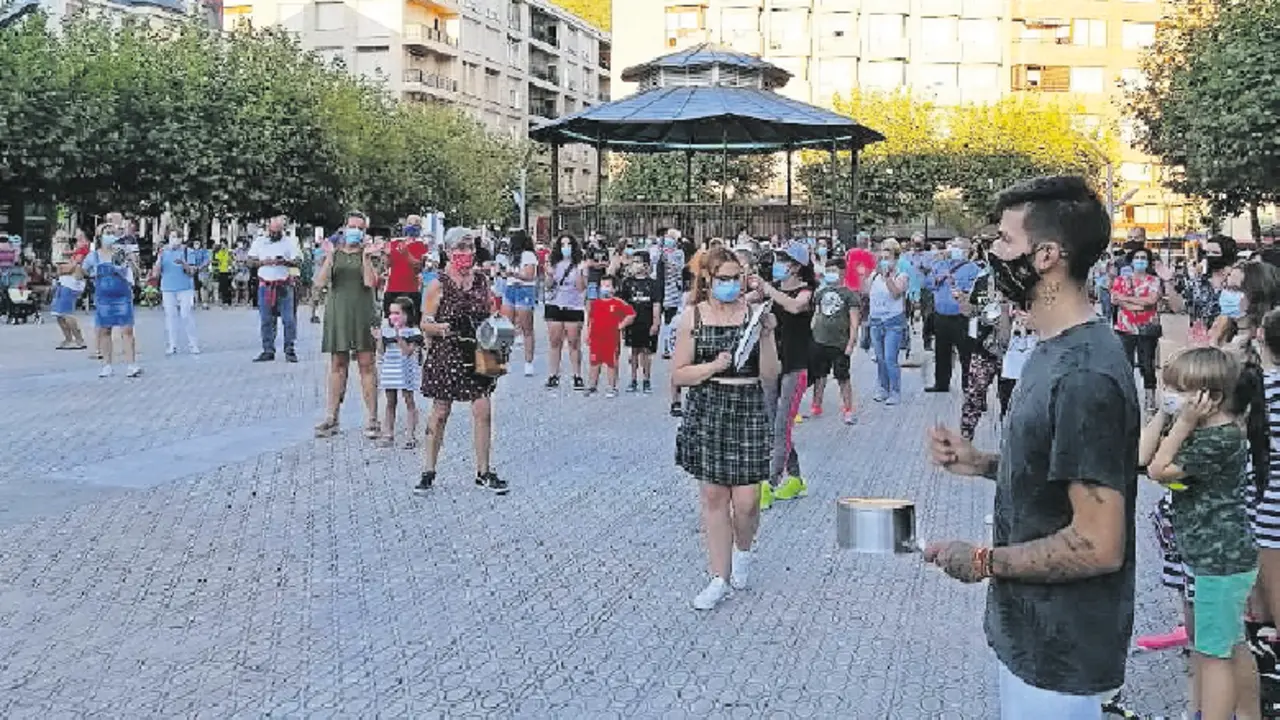 Manifestaci&oacute;n del pasado mes en Santo&ntilde;a.