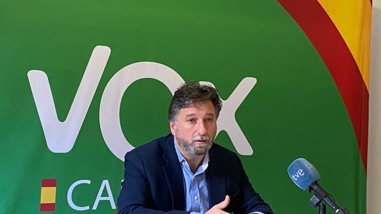 El portavoz parlamentario en Cantabria de Vox, Crist&oacute;bal Palacio. / ALERTA