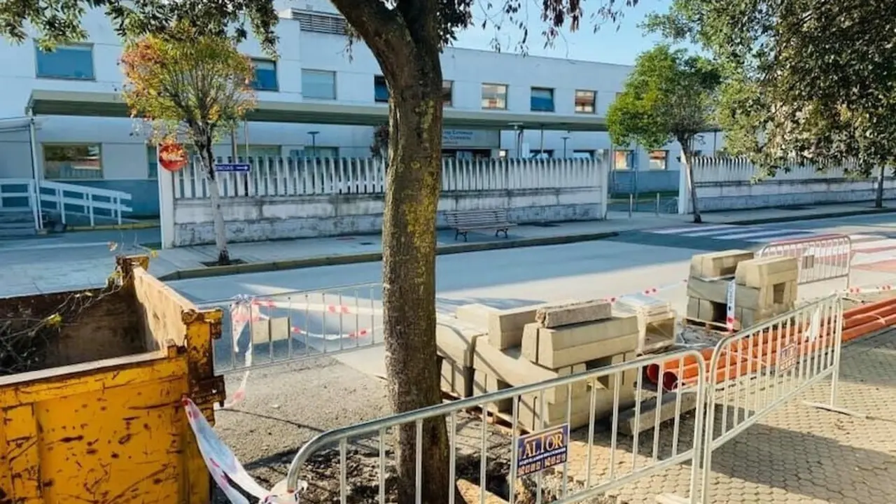 Encina frente al Hospital Comarcal.