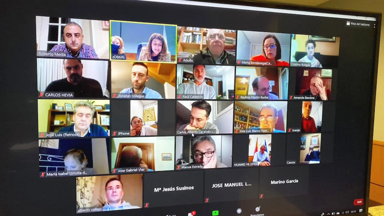 El Consejo Local del Partido Popular, celebrado de forma telem&aacute;tica. / ALERTA