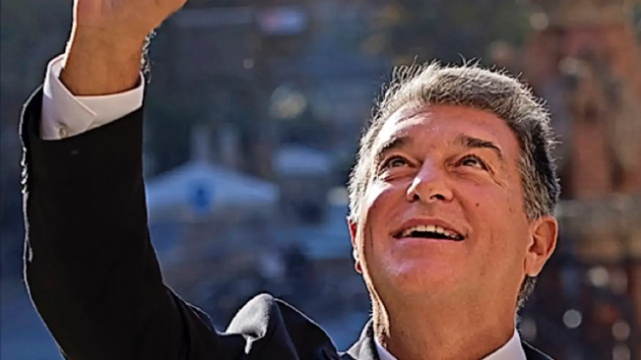 Joan Laporta present&oacute; ayer su proyecto en el recinto modernista del Hospital de Sant Pau. / EFE