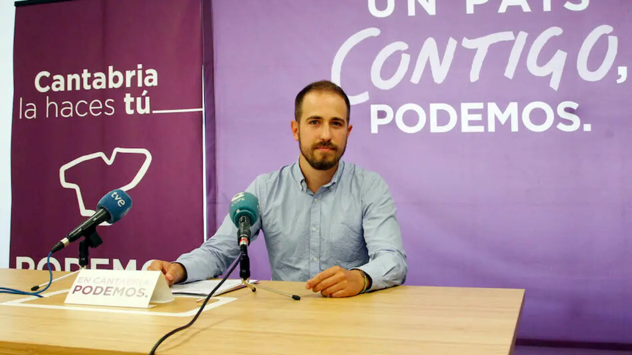 El coordinador general de Podemos en Cantabria, Luis del Pi&ntilde;al. / J. RAM&Oacute;N
